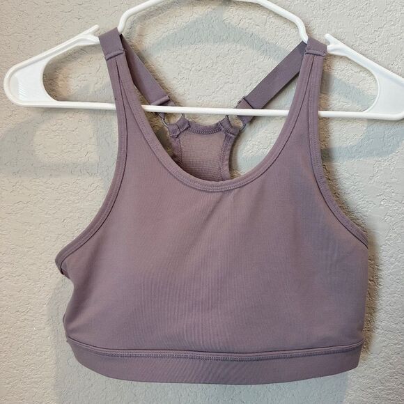 Mono B Lavender Purple Padded Racerback Sports Bra - Size Medium - EUC - Picture 1 of 4